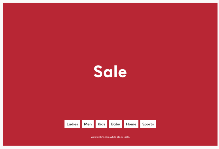 h&m sale